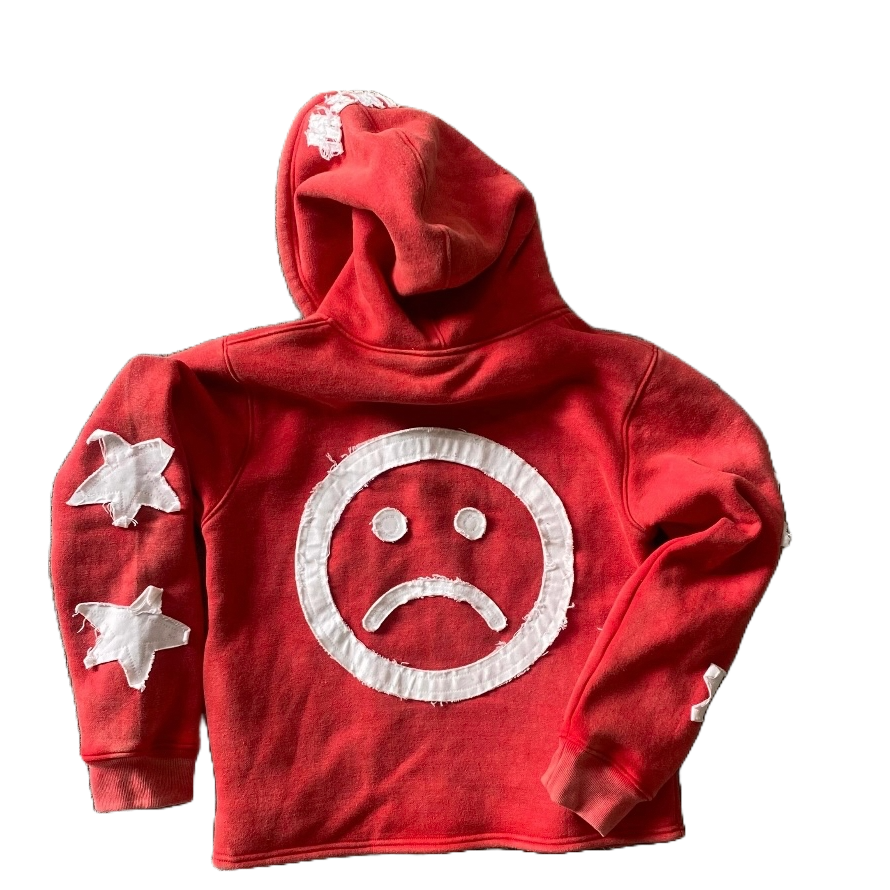 RED MOODY HOODIE