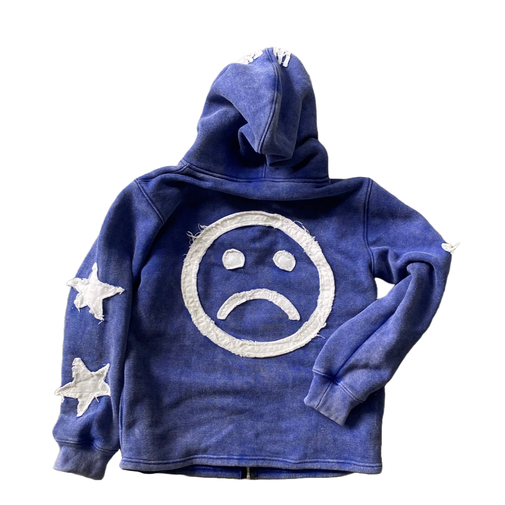 BLUE MOODY HOODIE