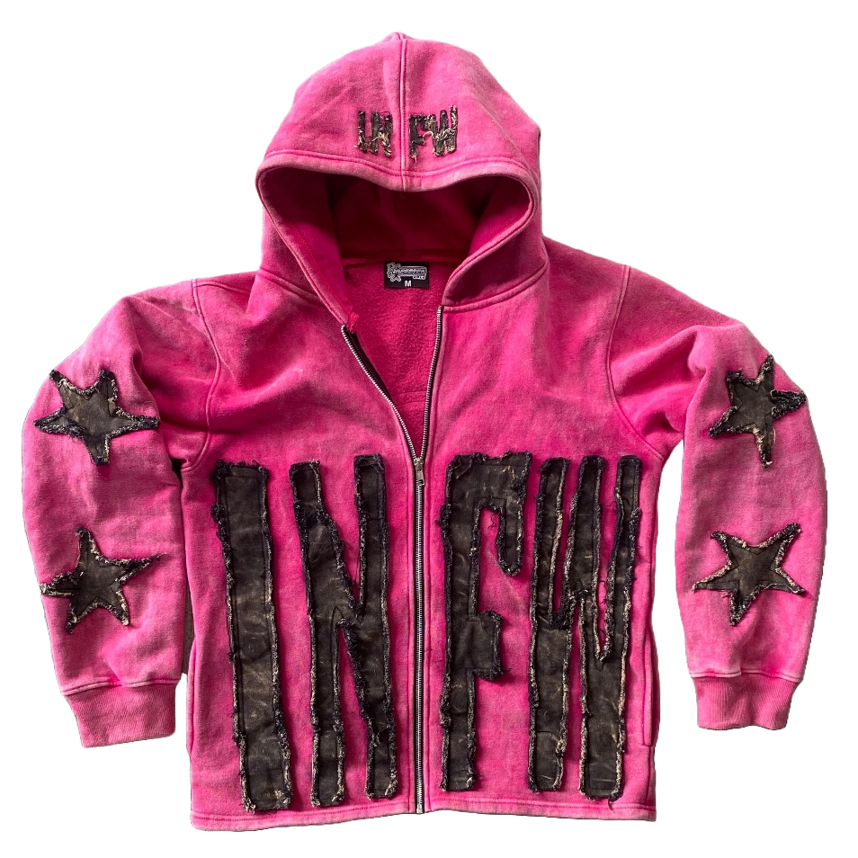PINK MOODY HOODIE